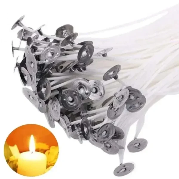 Candle Making Kit: 100pcs Cotton Wicks for DIY - Image 2