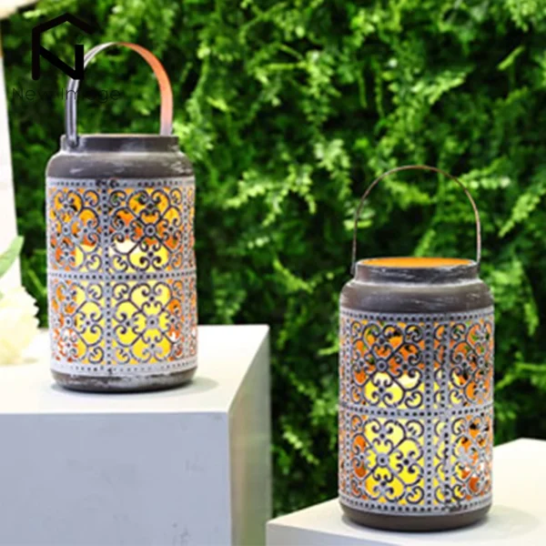 Candle Making Kit - 2Pcs Vintage Metal Candle Holders - Image 3